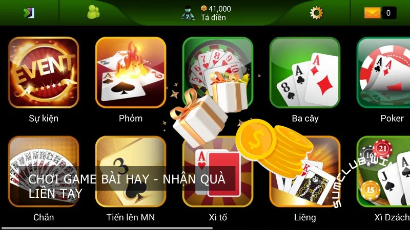 Chơi game bài hay - Nhận quà liền tay