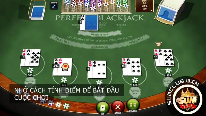 Nhớ cách tính điểm để bắt đầu cuộc chơi.