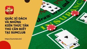 Quắc xì dách và những kiến thức tân thủ cần biết tại SUMCLUB