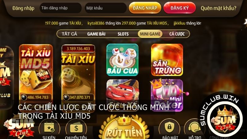 Các chiến lược đặt cược thông minh trong tài xỉu MD5